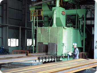 H-BEAM SHOT MACHINE